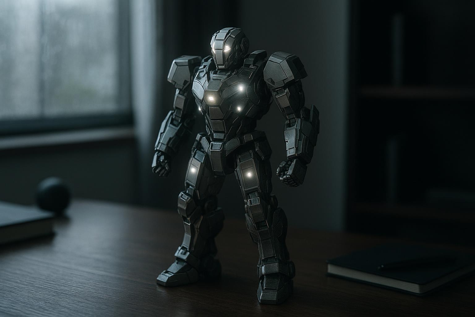 パイオニアロボット 3D メタルパズルの完成イメージ
