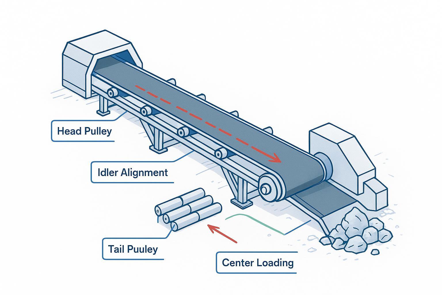 How to fix conveyor belt misalignment: a field troubleshooting guide