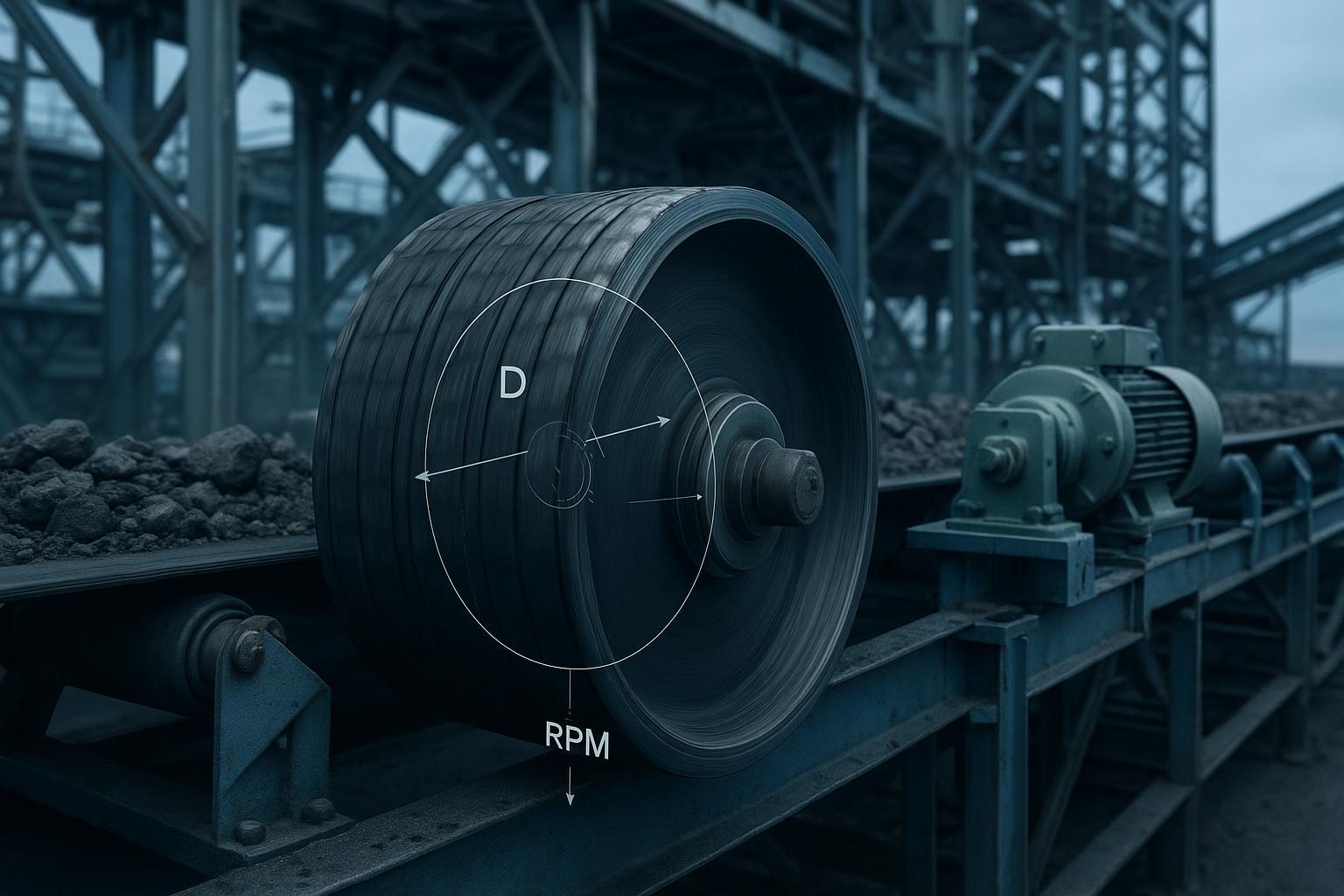 How to calculate conveyor belt RPM