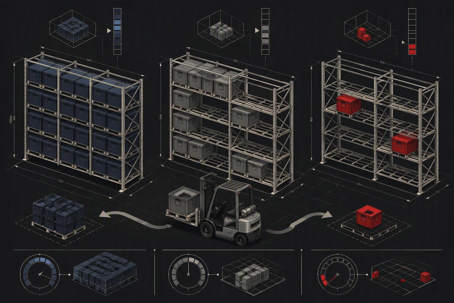 A side-by-side chart comparing VMI, Kanban, and JIT on inventory reduction, expedite risk, and prerequisites