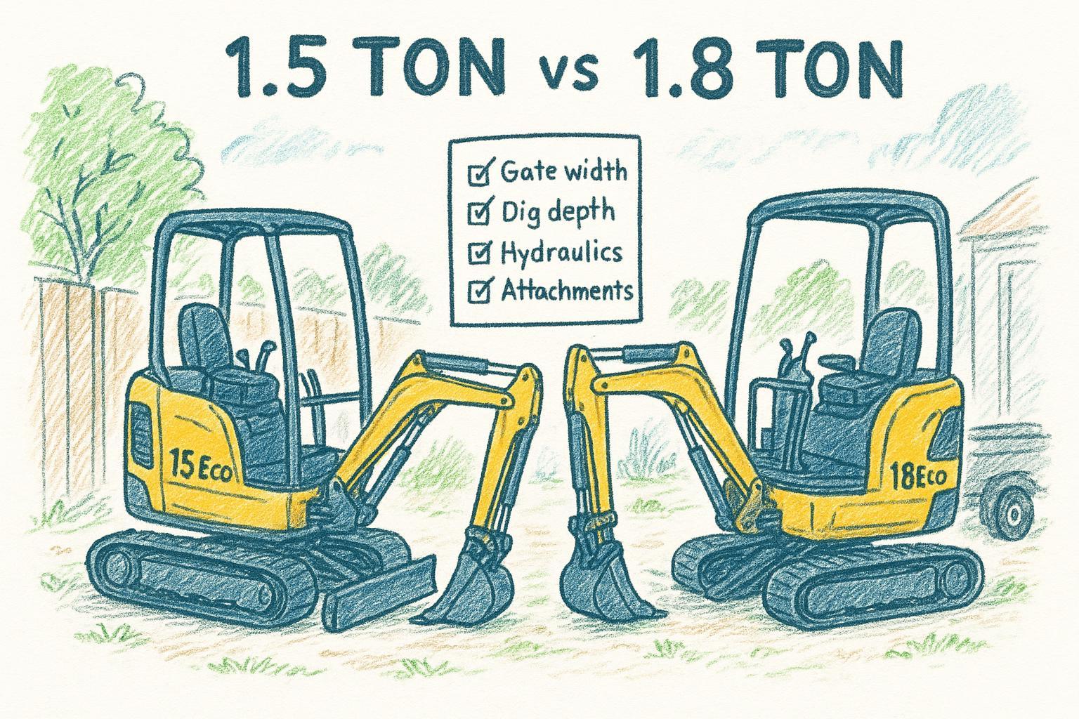 Hand-drawn infographic comparing key published numbers