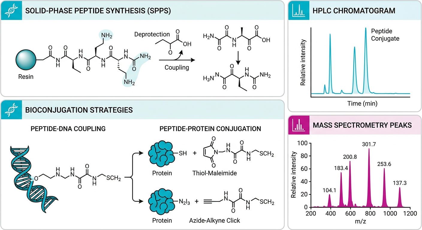 Peptide Synthesis and Bioconjugation Chemistries