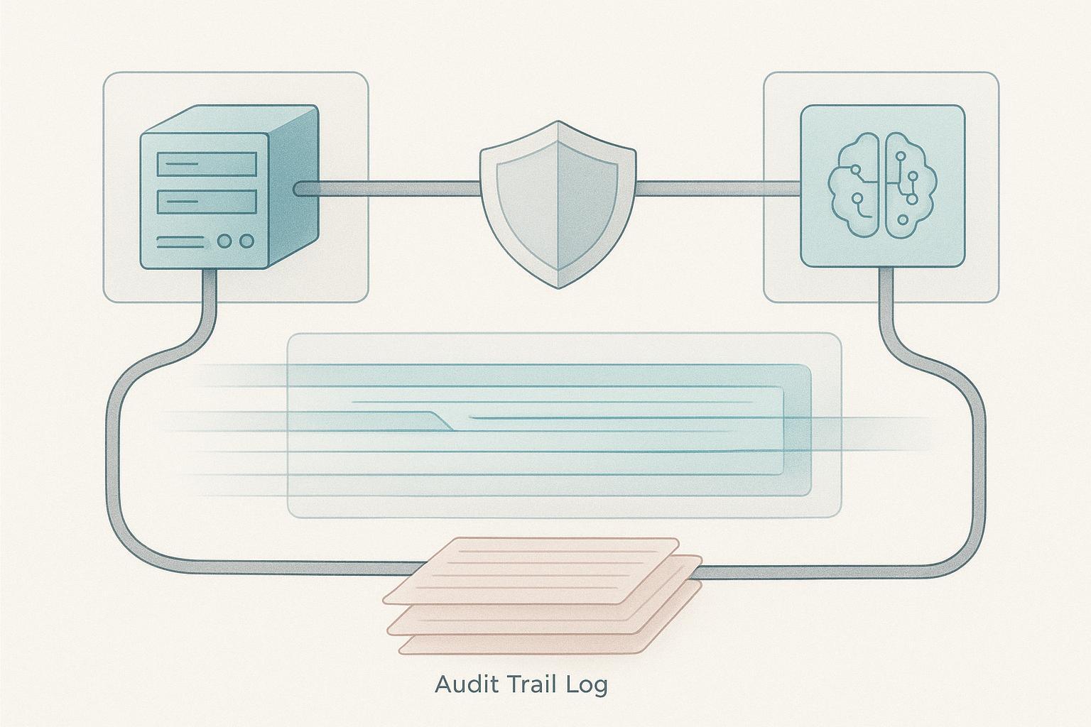 a three-tier data-sharing arrangement showing raw records held by the sponsor, a de-identified or hashed representation exposed to the partner model,