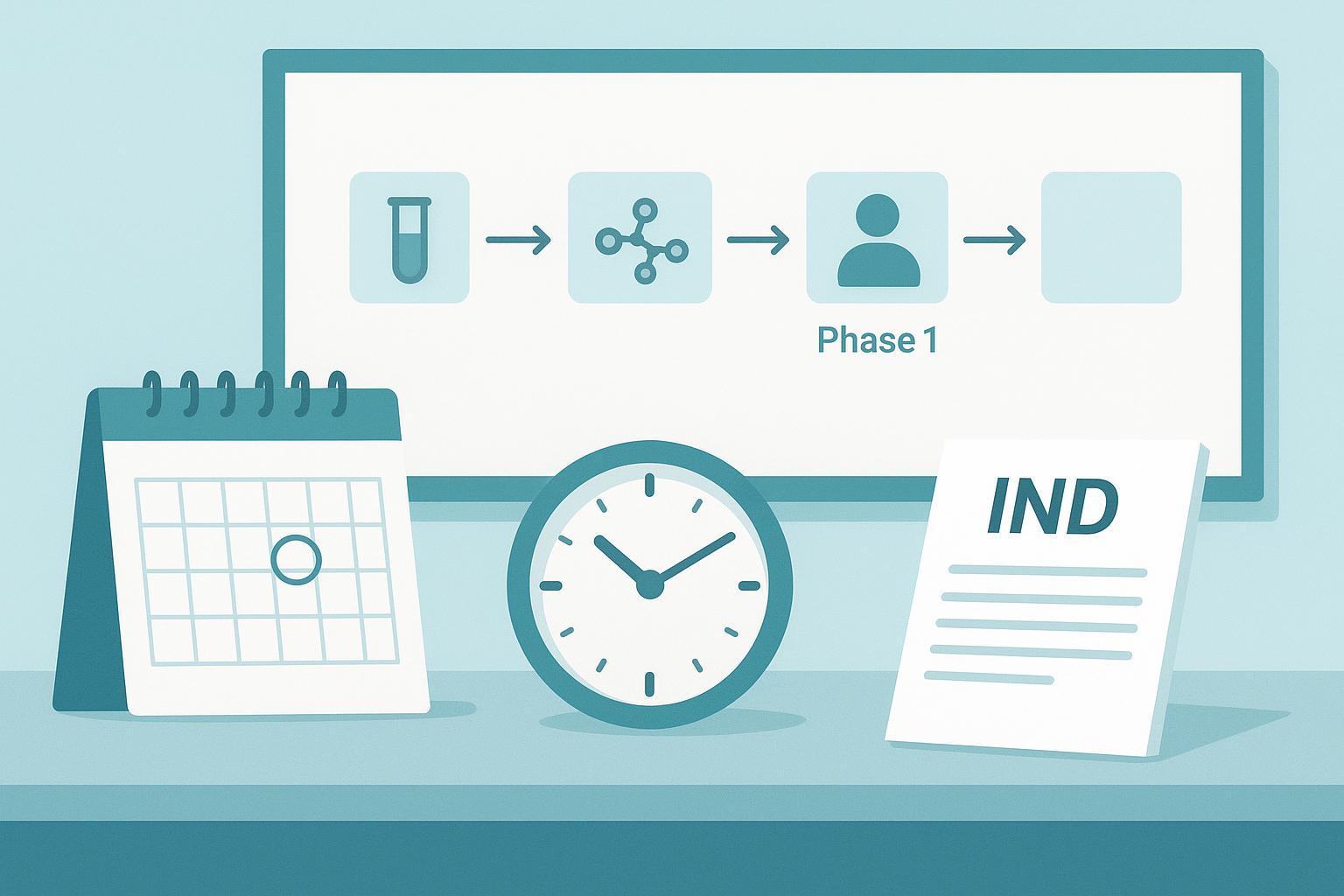 a simple timeline placing the March 23, 2026 ENDO-205 IND clearance between the preclinical package and the planned Phase 1 study in healthy pre-menop