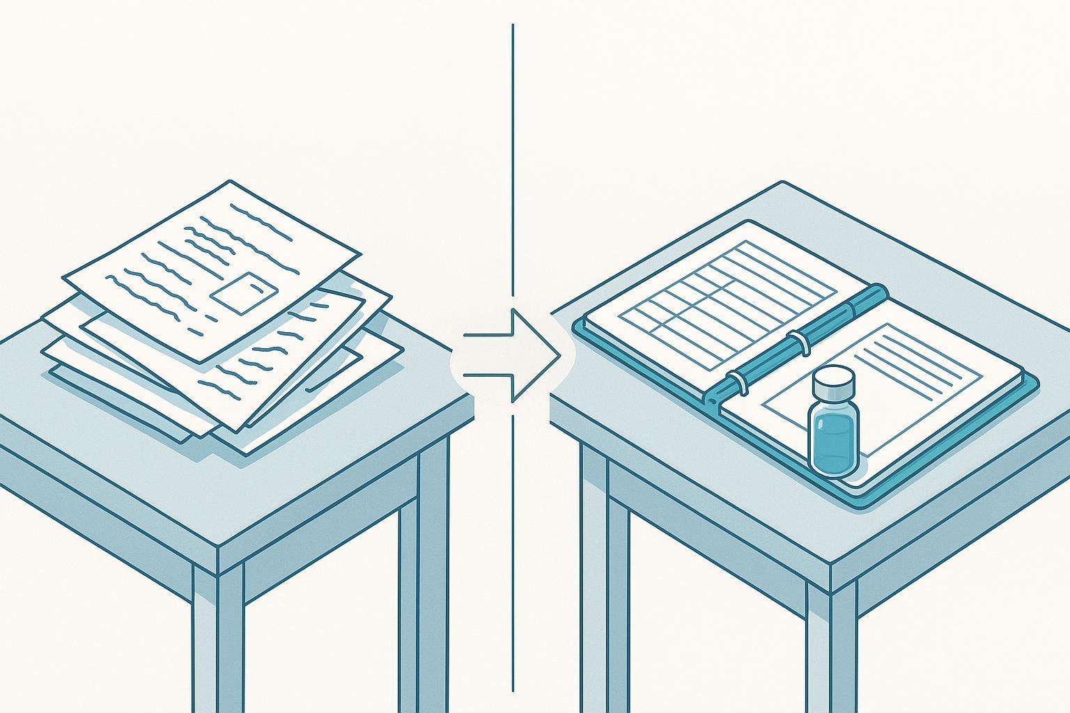 a transfer package as received versus as required — missing critical process parameters, undocumented known issues and unstated specifications on one