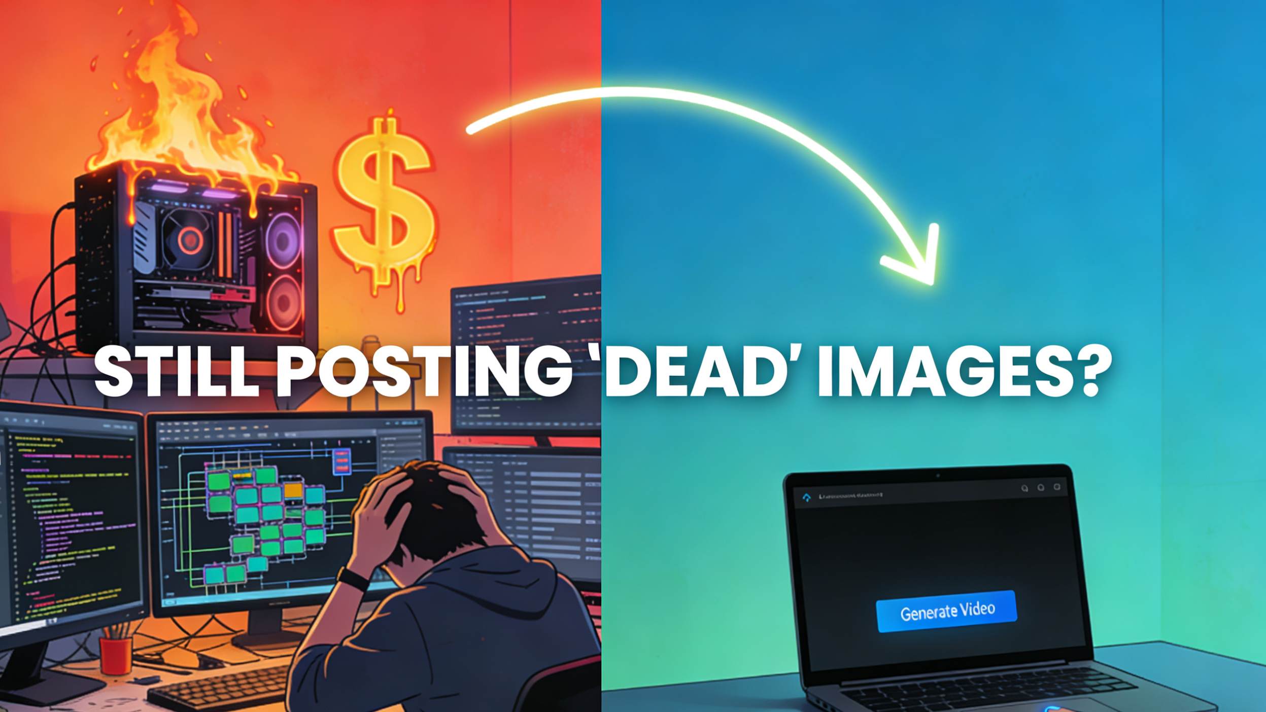 How to Turn Product Photos into High-Converting Videos with AI (Hardcore vs. Easy Modes)