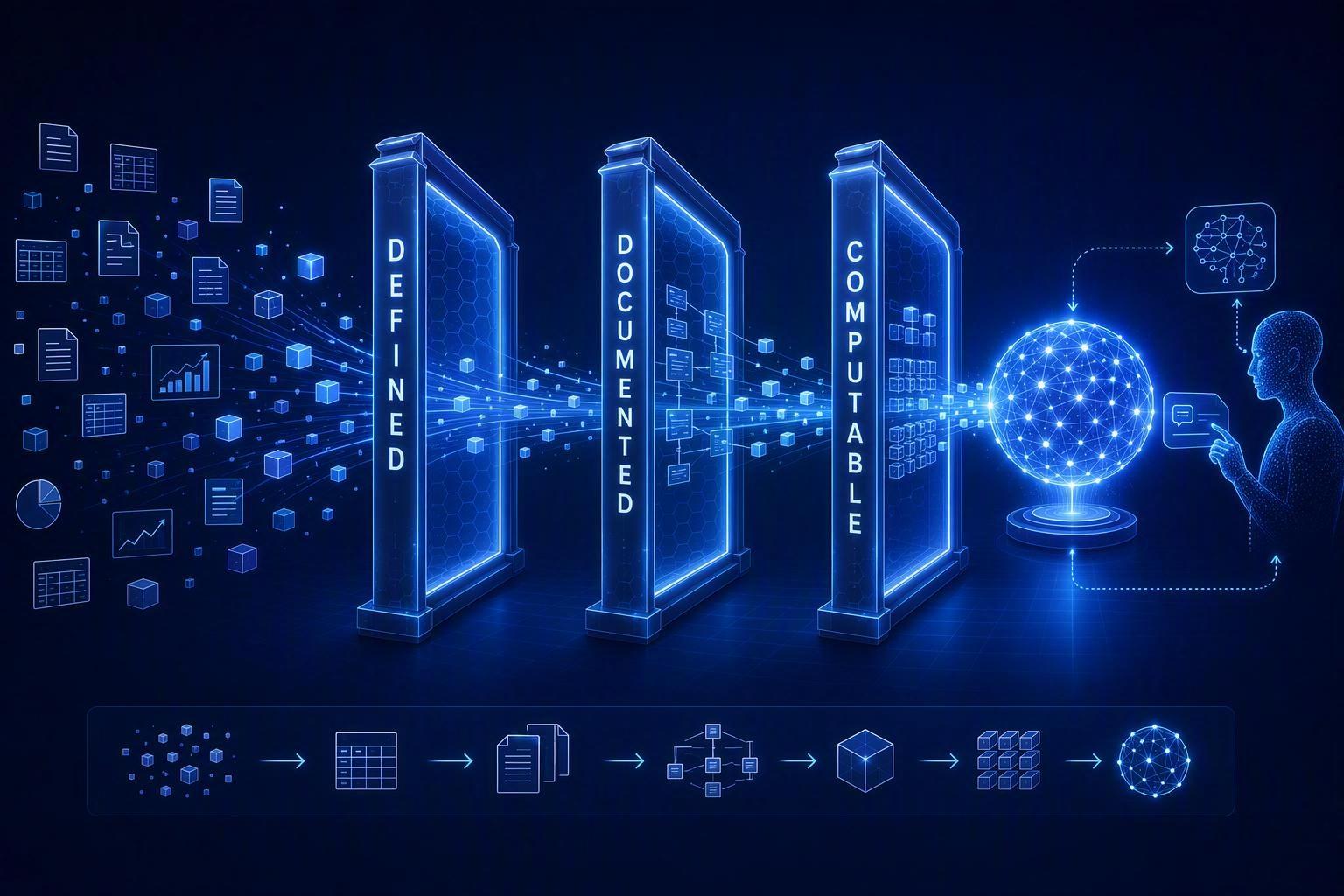 What Makes Data AI-Ready? Defined, Documented, Computable