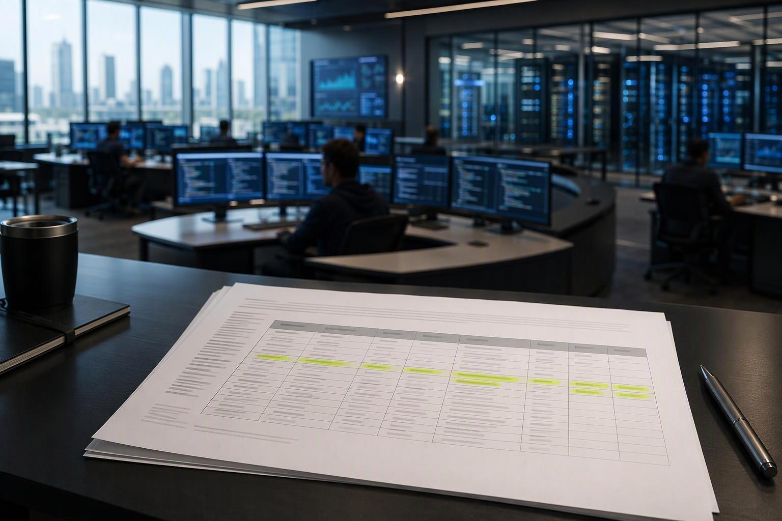a governed definition record for a revenue metric showing its declared grain, allowed dimensions, approved join paths, owner and version, with the fie