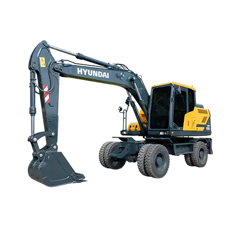 Hyundai Crawler HX220HD vs Wheeled HW150 Excavator Site Mobility Comparison Hyundai Crawler HX220HD vs Wheeled HW150 Excavator Site Mobility Comparison