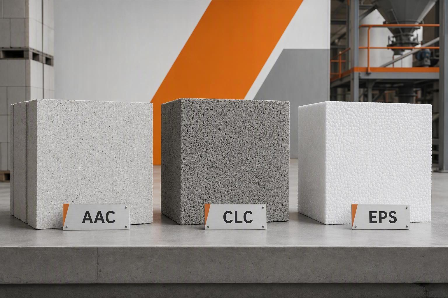 AAC vs. CLC vs. EPS: Which Lightweight Block Fits Your Market
