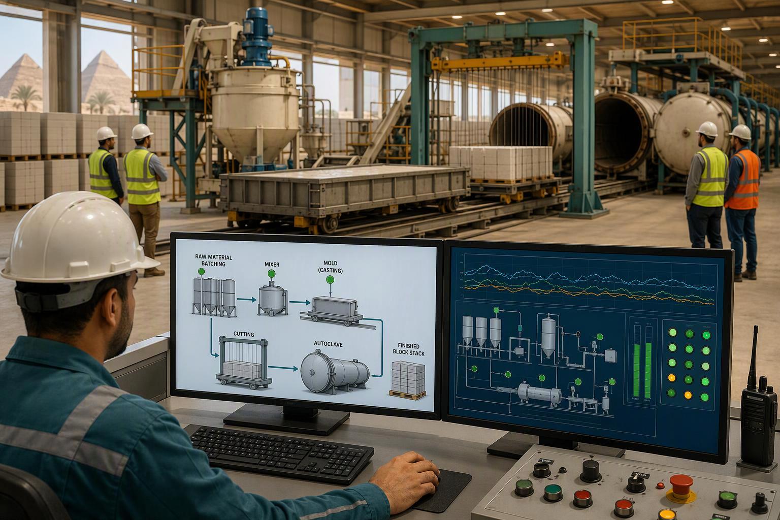 DCS Automation in AAC Factories: Solving Egypt's Skilled Labor Shortage