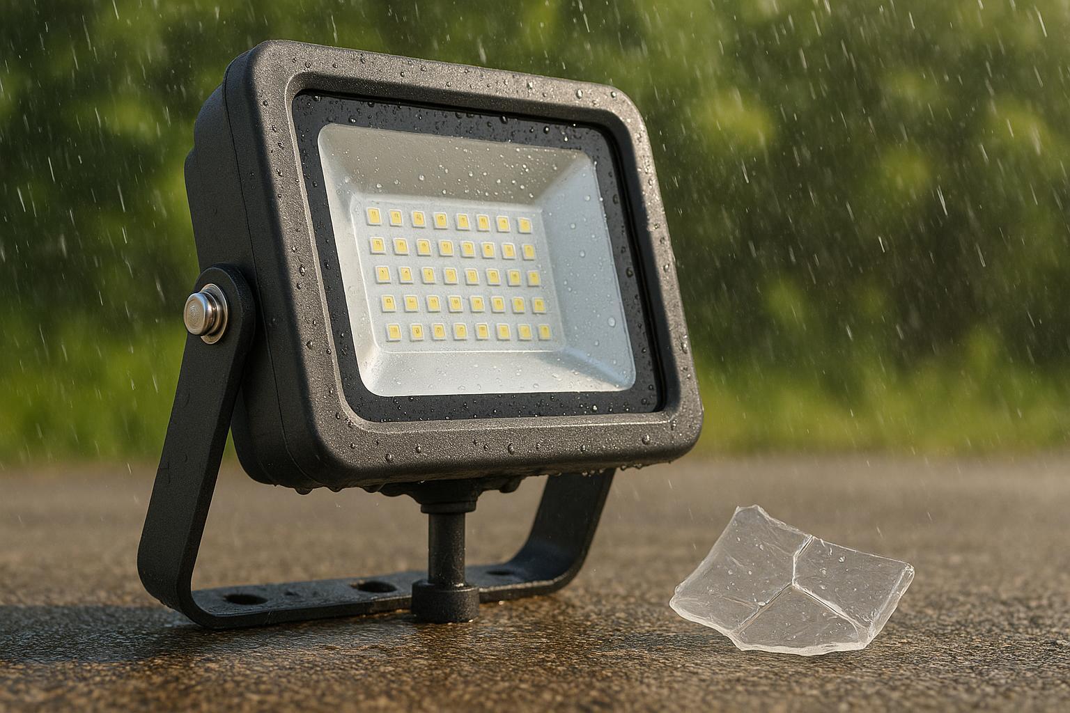 다양한 전력 밀도와 열 부하를 보여주는 패널 조명과 투광 조명 비교