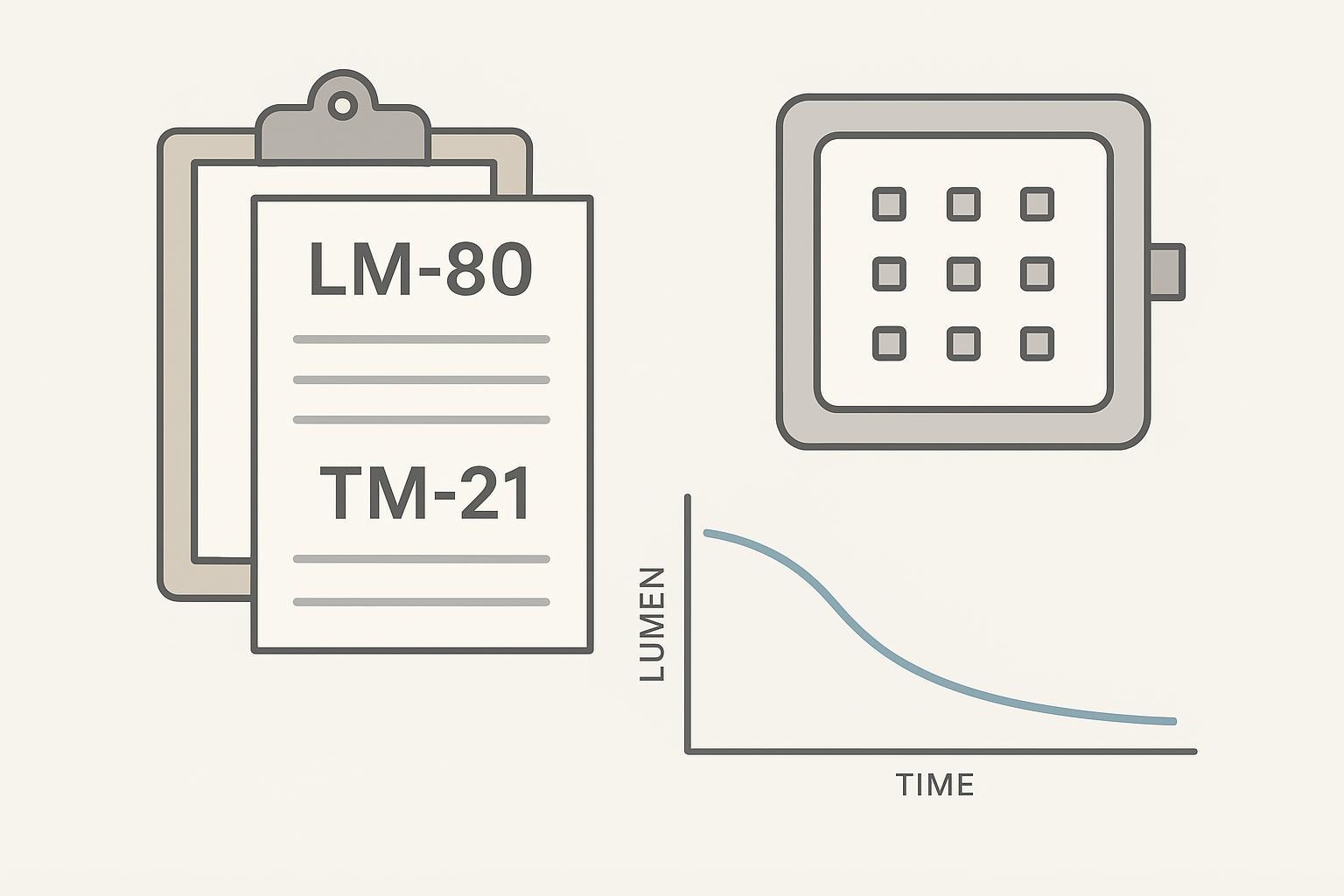 Thermal management diagram showing heat flow in backlit vs edge-lit LED panel designs