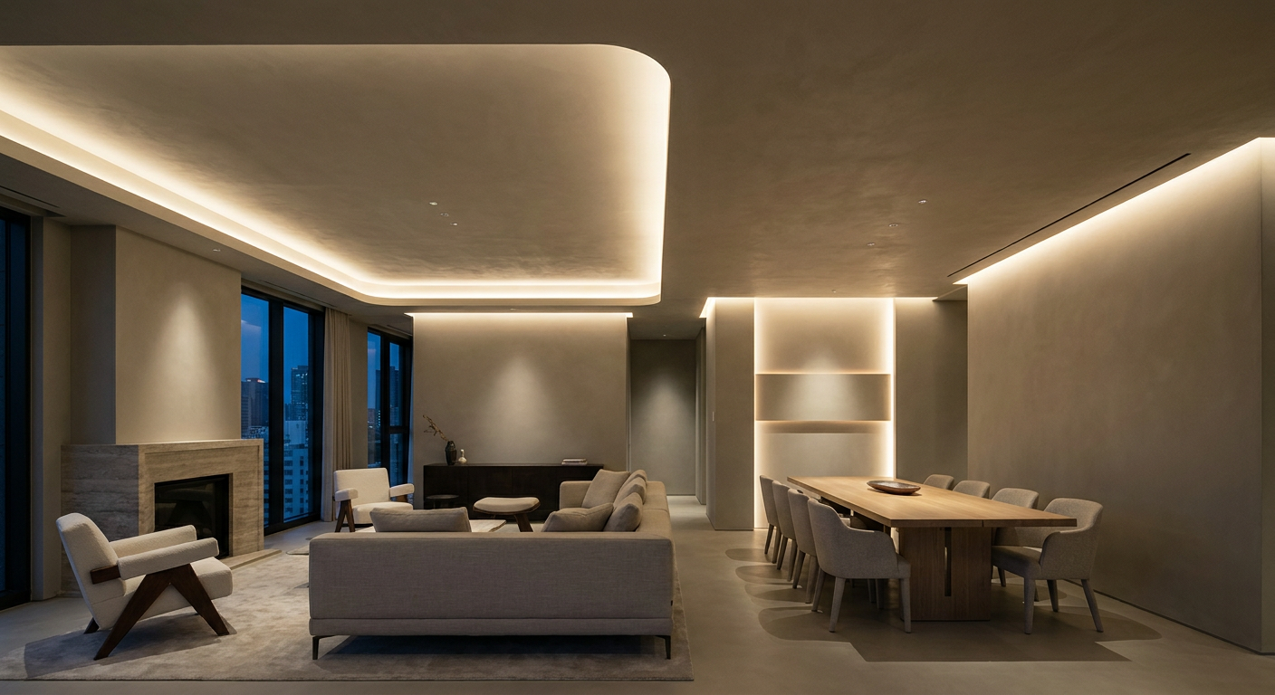 Modern Indoor Architectural LED Lighting Application