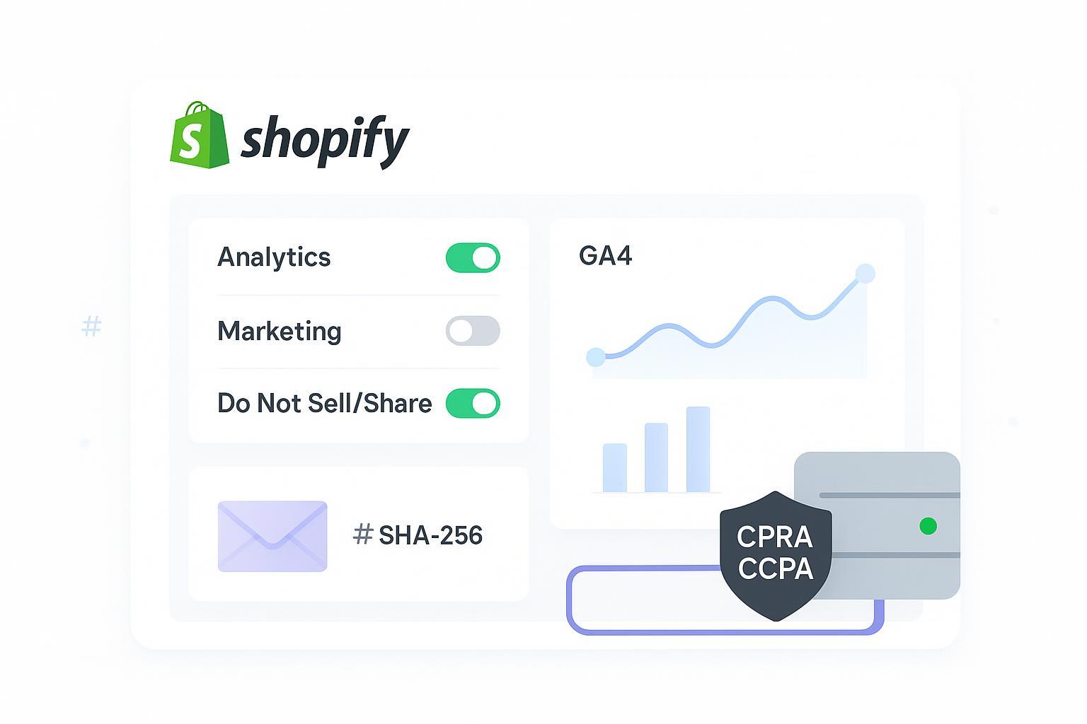 First-party data Shopify checklist: CPRA/CCPA tracking