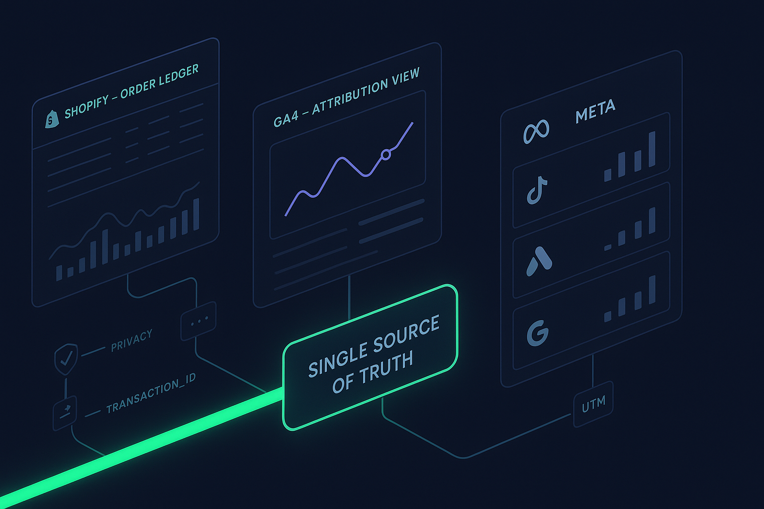 Shopify GA4 attribution checklist: Unify Shopify, GA4 & Ads