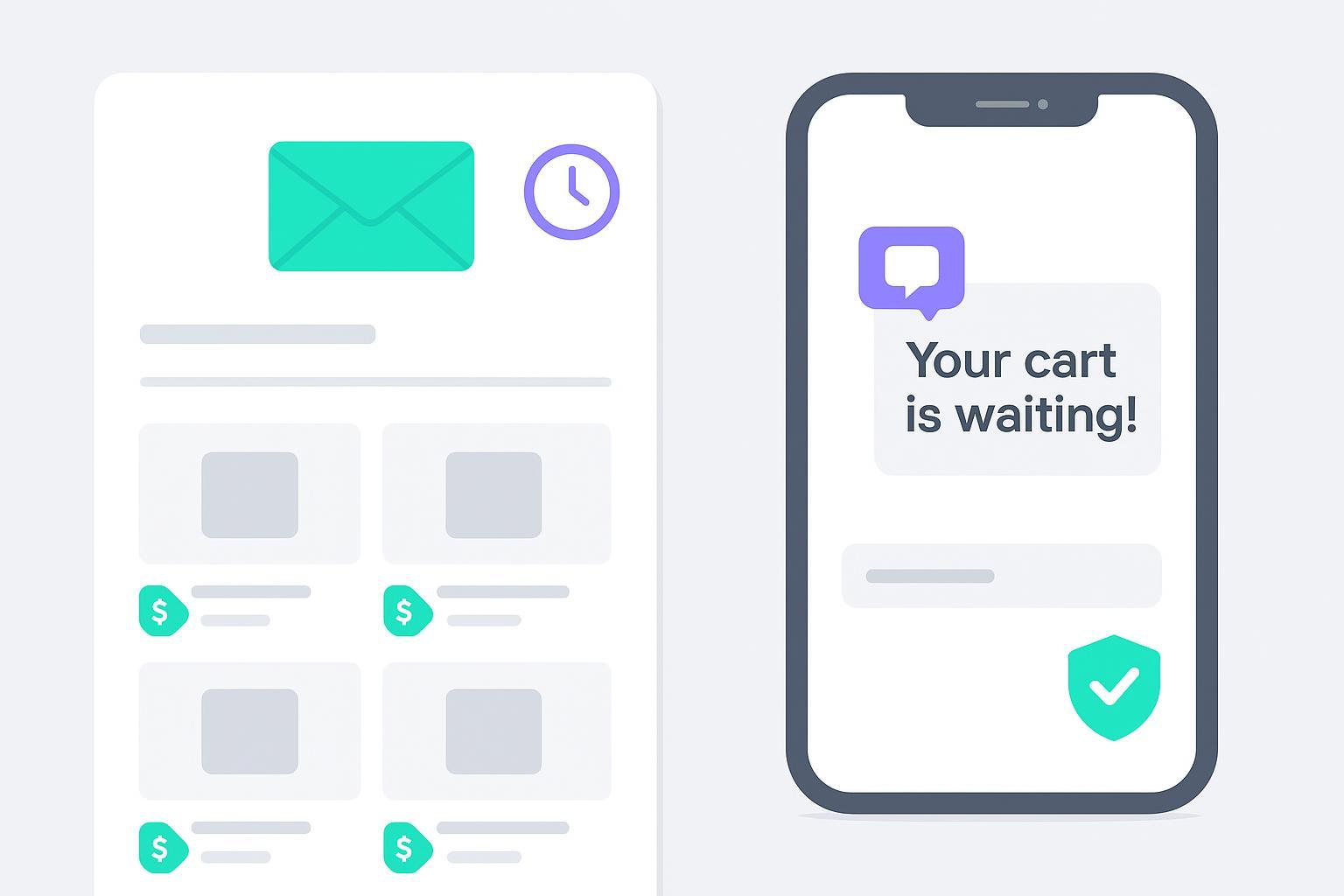 Abandoned Cart SMS vs Email: Benchmarks & When to Use (2026)