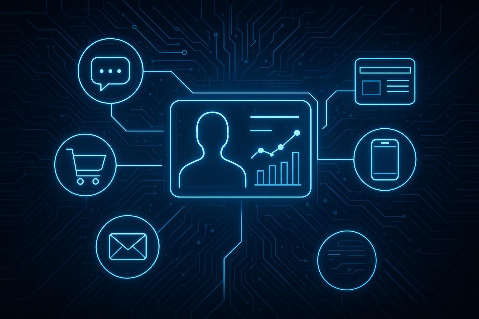 Workflow diagram: trigger, engage, qualify, route, follow up, measure