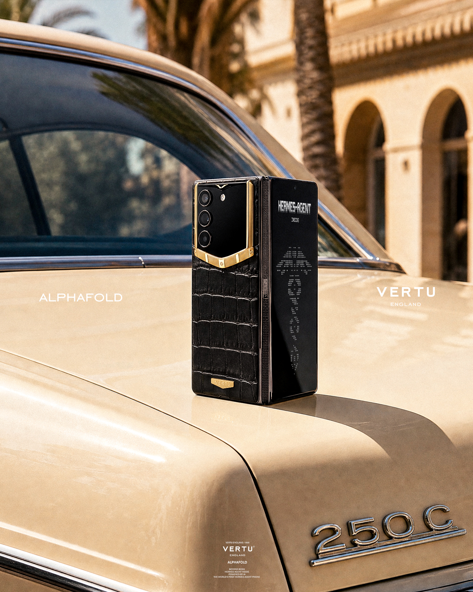 Minimalist luxury-tech cover image for the keyword “vertu alphafold”