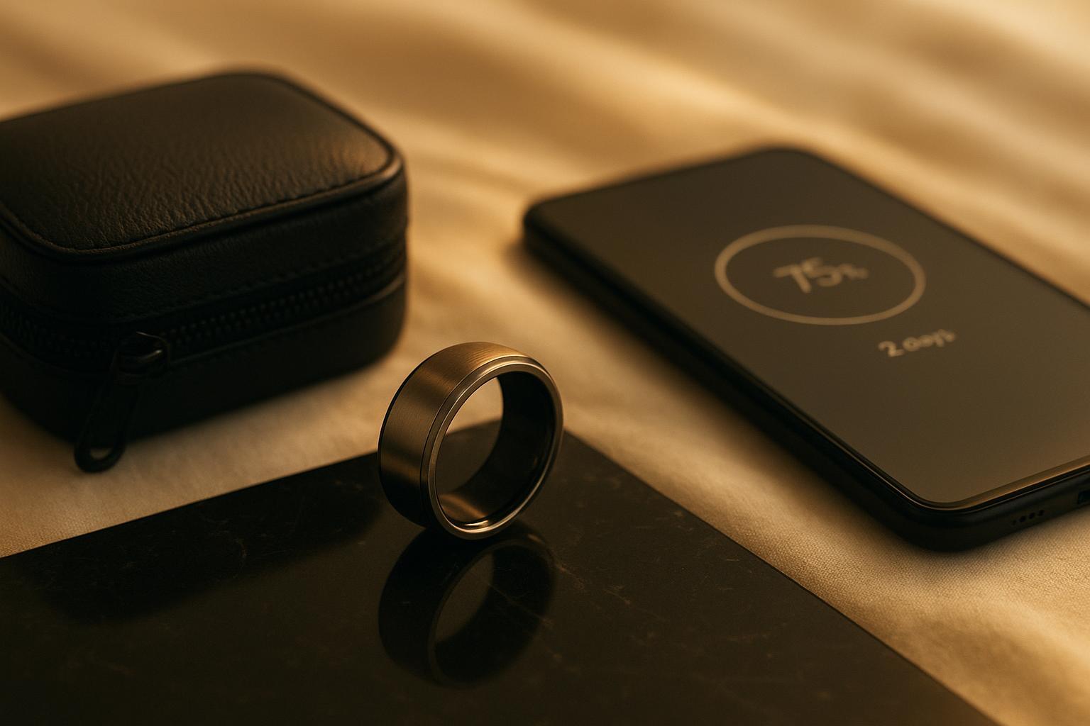 the companion app battery screen showing charge percentage and remaining-days estimate at the start of day one