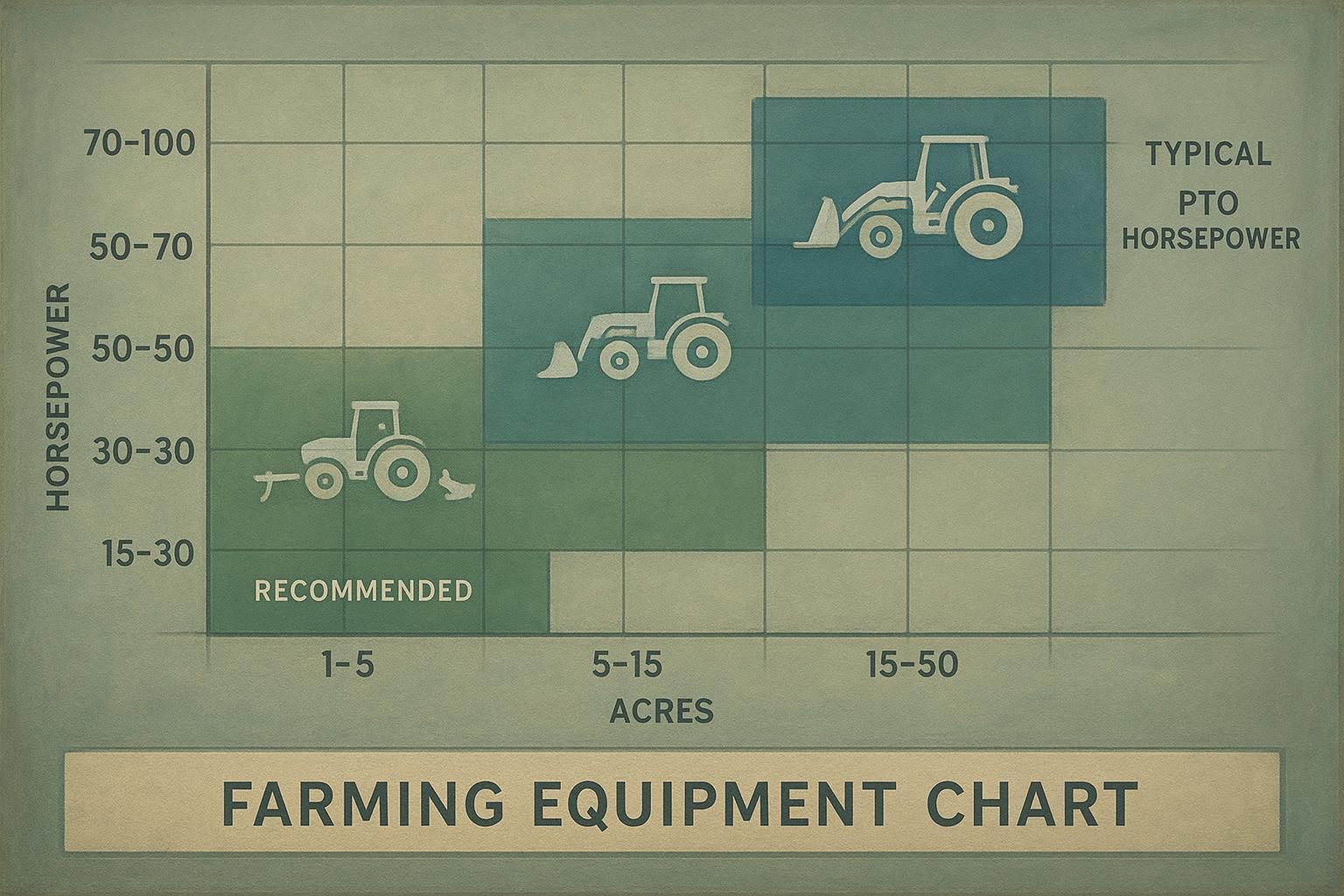 How are Qilu farm tractors the right choice for small farms? 1 Small farm tractor horsepower by acreage and task